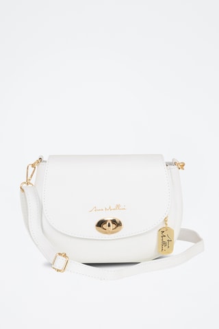 Sac bandoulière en cuir Iseppa - Blanc
