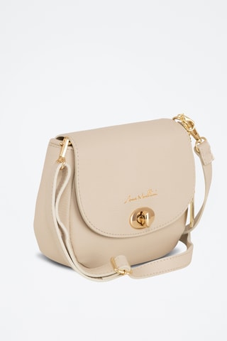 Sac bandoulière en cuir Iseppa - Beige