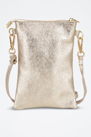Sac bandoulière en cuir Erica - Argenté