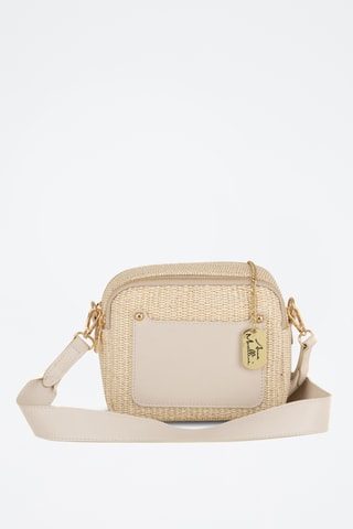 Sac bandoulière en cuir Ilaria - Beige