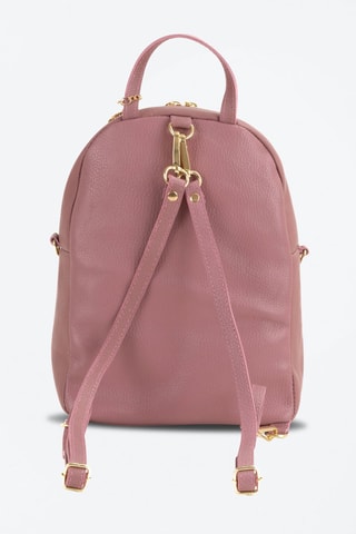 Sac à dos en cuir Zeolla - Rose