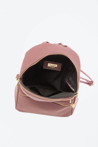 Sac à dos en cuir Zeolla - Rose