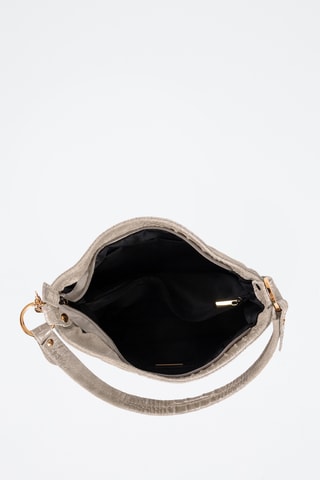 Sac porté épaule en cuir Linda - Taupe