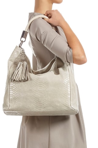 Sac porté épaule en cuir Rosallia - Beige