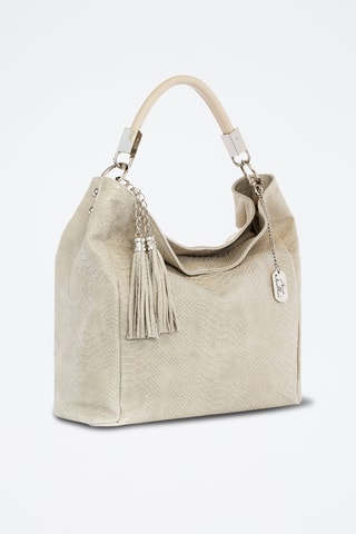 Sac porté épaule en cuir Rosallia - Beige
