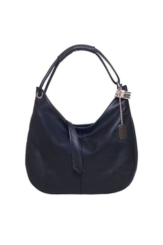 Sac porté épaule en cuir Alba - Noir