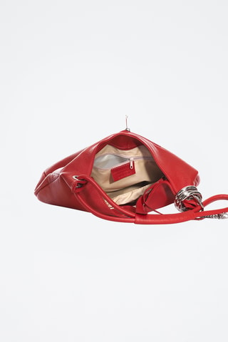 Sac porté épaule en cuir Alba - Rouge