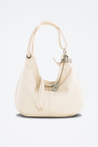 Sac porté épaule en cuir Alba - Beige