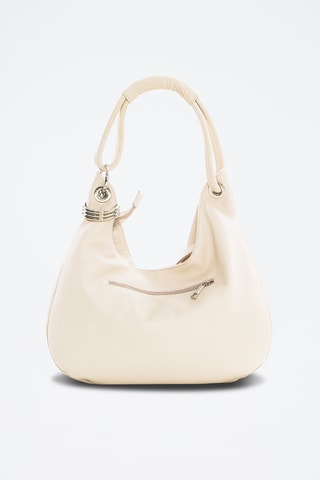 Sac porté épaule en cuir Alba - Beige