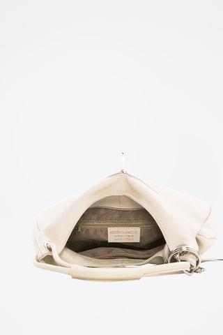 Sac porté épaule en cuir Alba - Beige
