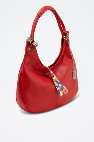 Sac porté épaule en cuir Alba - Rouge