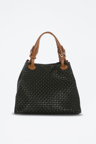 Sac à main en cuir Fosdinovo - Anna Morellini - Noir
