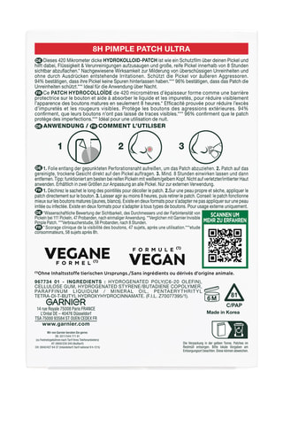 22 hydrocolloïden Patches - 22ml - Garnier
