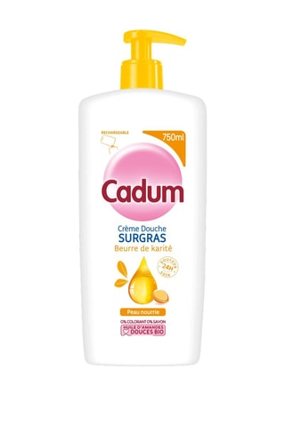 Crème douche surgras karité Cadum - Peaux sèches - 750 ml