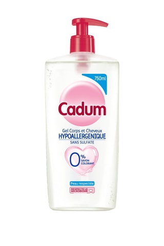 Gel douche hypoallergénique Cadum - Tous types de peaux - 750 ml