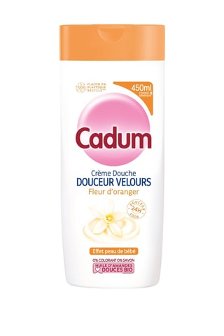 Crème douche douceur velours fleur d'oranger Cadum - 450 ml