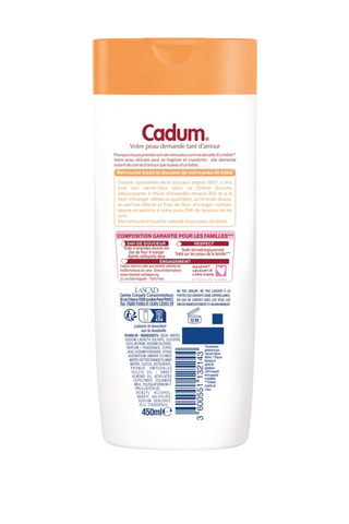 Crème douche douceur velours fleur d'oranger Cadum - 450 ml