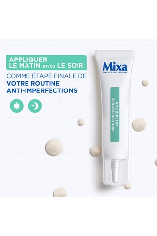 Pâte concentrée anti-boutons Mixa - Peaux sensibles - 15 ml
