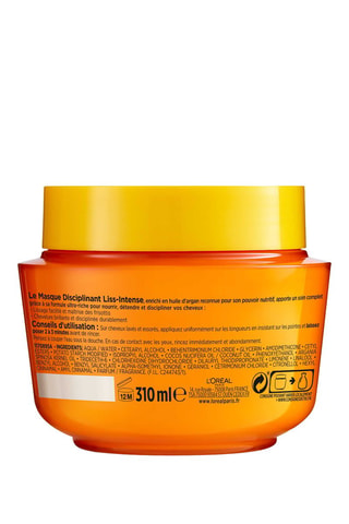 Antipluis Haarmasker Liss-Intense - Arganolie - Moeilijk te Steilen en Droog Haar - 310 ml