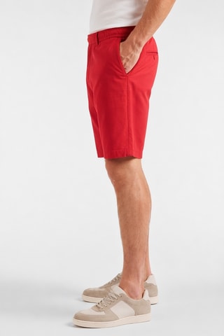 Bermudas em linho - Vermelho
