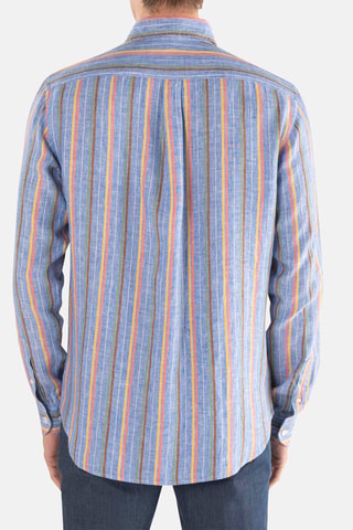 Camisa em linho - Azul