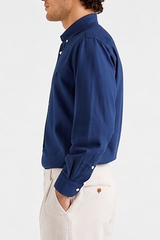 Camisa em linho - Azul