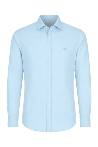 Camisa regular - Azul-claro