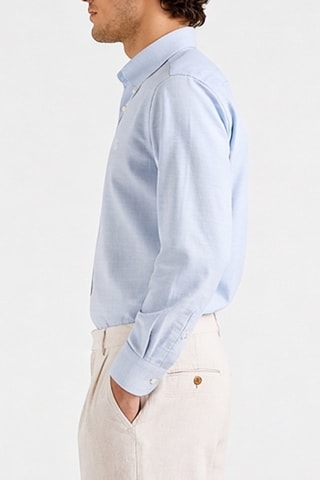 Camisa regular - Azul-claro