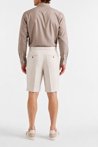 Camisa regular em linho - Toupeira