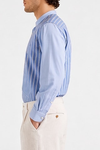 Camisa regular - Azul