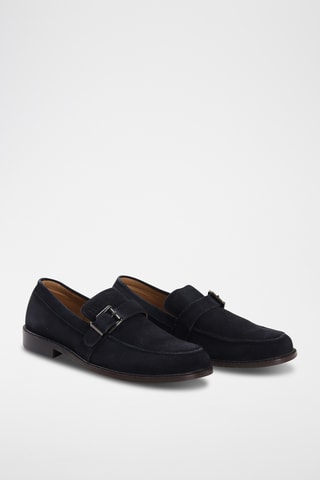 Mocassins em couro - Preto