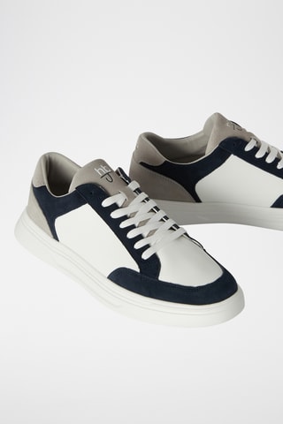 Sneakers em couro - Branco