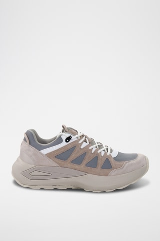 Sneakers em couro - Cinzento