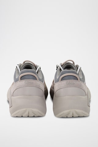 Sneakers em couro - Cinzento