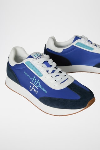 Sapatilhas de running em couro - Azul