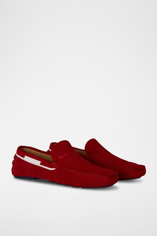 Mocassins em couro - Vermelho
