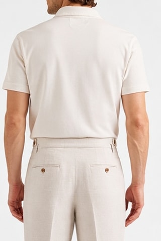 Polo regular - Esbranquiçado