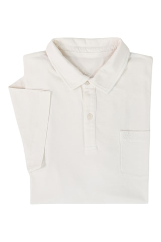 Polo regular - Esbranquiçado