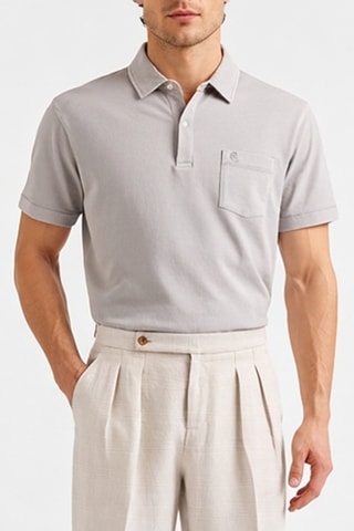 Polo regular - Cinzento