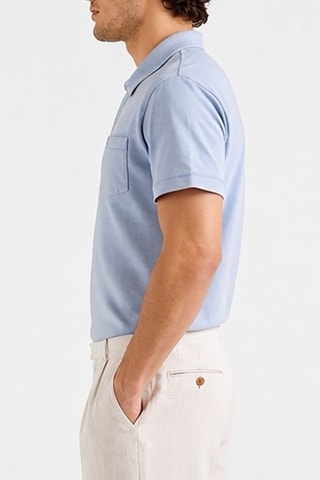 Polo regular - Azul-claro