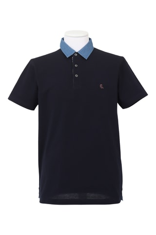 Polo regular - Azul-marinho