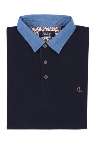 Polo regular - Azul-marinho