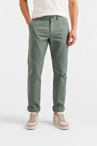 Pantalon carotte - Vert sauge