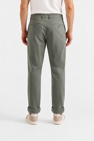 Pantalon carotte - Vert sauge