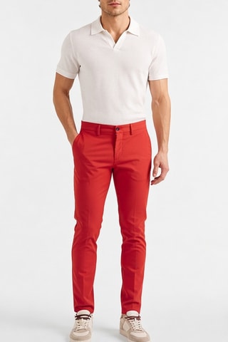 Calças chino - Vermelho