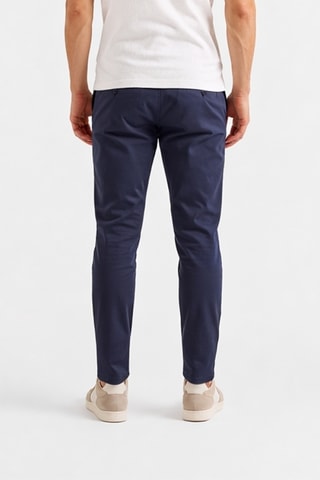 Calças chino slim - Azul-marinho