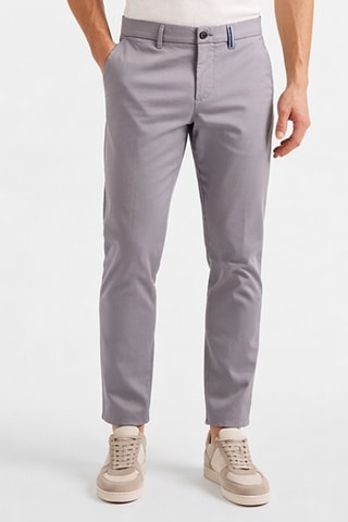Calças chino slim - Cinzento-claro