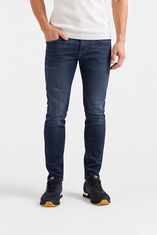 Calças de ganga slim - Azul-escuro