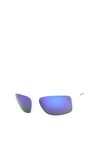 Gafas de sol polarizadas hombre - Lentes efecto espejo - Categoría 3 - Timberland - Blanco y azul
