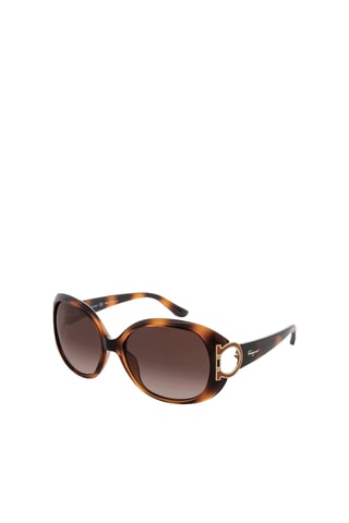 Gafas de sol mujer - Categoría 3 - Salvatore Ferragamo - Marrón y negro